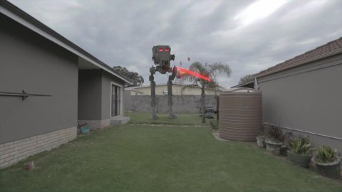 Playing Fetch with an AT-ST